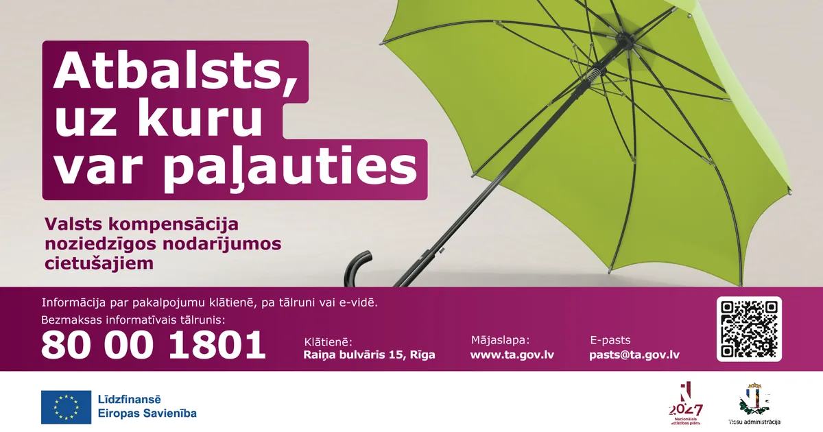 Valsts kompensācija cietušajiem – atbalsts, uz kuru var paļauties!