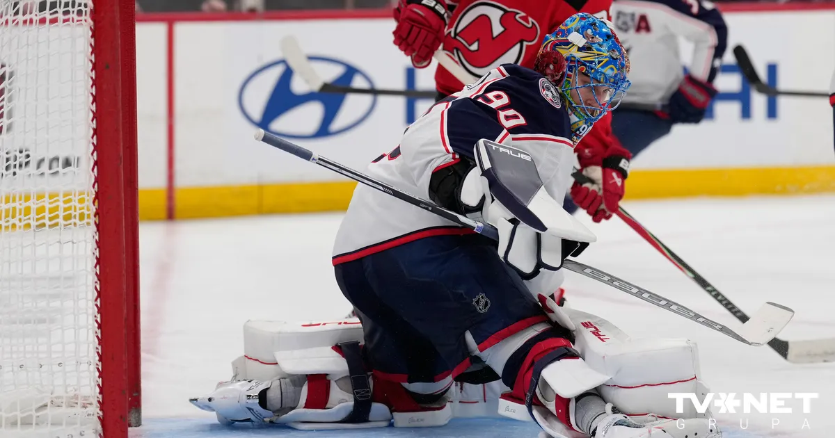 Ar atvairītiem 30 metieniem Merzļikins "Blue Jackets" palīdz uzvarēt "Devils" komandu