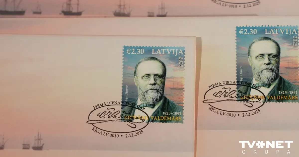 FOTO ⟩ Krišjāņa Valdemāra 200. gadadienā izdod pastmarku