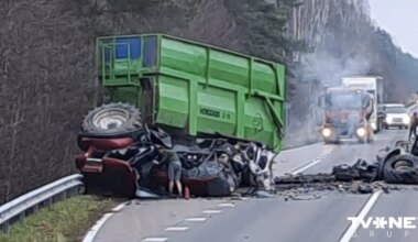 Atjaunota satiksme uz autoceļa Liepāja-Rucava; sadursmē ar traktoru viens bojāgājušais