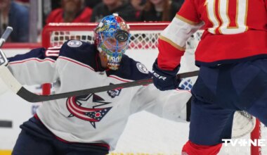 Merzļikins atvaira 33 metienus "Blue Jackets" mačā pret Balinska "Panthers"