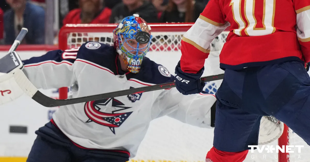 Merzļikins atvaira 33 metienus "Blue Jackets" mačā pret Balinska "Panthers"