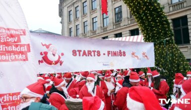 FOTO ⟩ 1 000 Ziemassvētku vecīšu vienuviet! Labdarības skrējienā saziedoti 20 000 eiro bērnu ārstēšanai