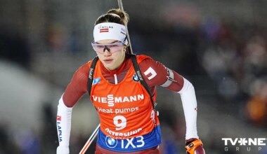 20 gadus vecā Latvijas biatloniste Volfa sasniedz karjeras rekordu