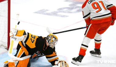 VIDEO ⟩ Šilovs atgriežas "Penguins" vārtos – līdz uzvarai pietrūkst 0,1 sekunde