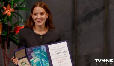 Nobela Miera prēmiju pieņem Venecuēlas opozīcijas līderes meita