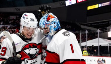 VIDEO ⟩ Vilmanis sezonas sestie AHL vārti un trešās zvaigznes gods