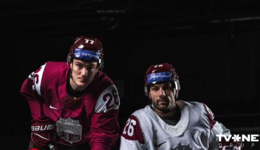 FOTO ⟩ Latvijas hokeja izlases krekli 2026. gada ziemas olimpiskajās spēlēs