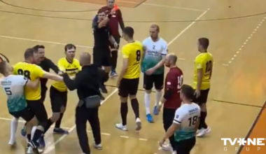 Policija sākusi resorisko pārbaudi par kautiņu Rīgas čempionātā telpu futbolā