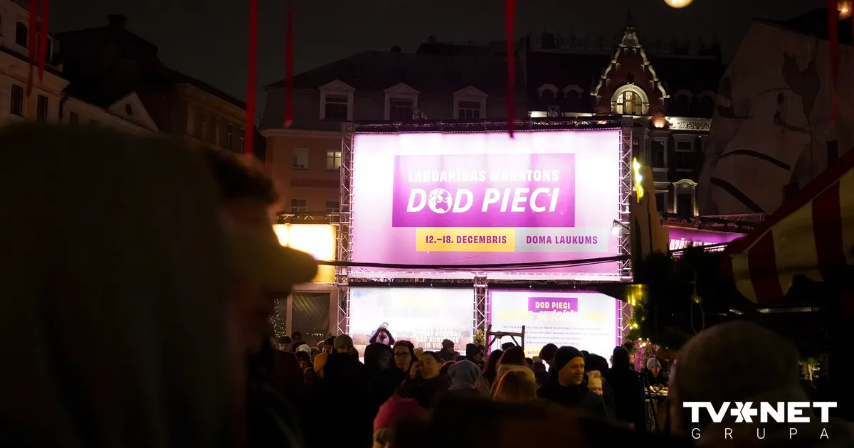 Labdarības maratonā "Dod pieci!" trīs diennaktīs saziedoti 204 000 eiro