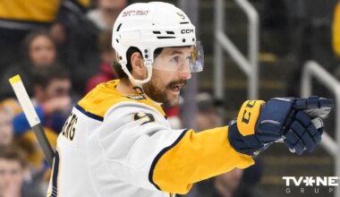 Fošberjs izceļas ar "hat trick" "Predators" uzvarā NHL mačā - TVNET Sports