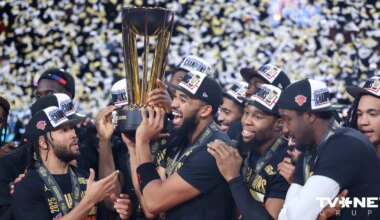 VIDEO ⟩ Ņujorkas "Knicks" neitralizē Vembanjamu un triumfē NBA kausa izcīņā