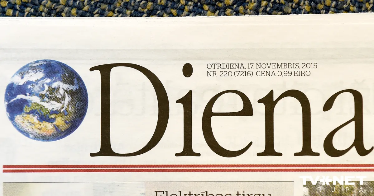 Laikraksts "Diena" no nākamā gada iznāks retāk