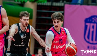 Elpu aizraujošā spēlē "Rīgas zeļļi" uzveic "VEF Rīga"