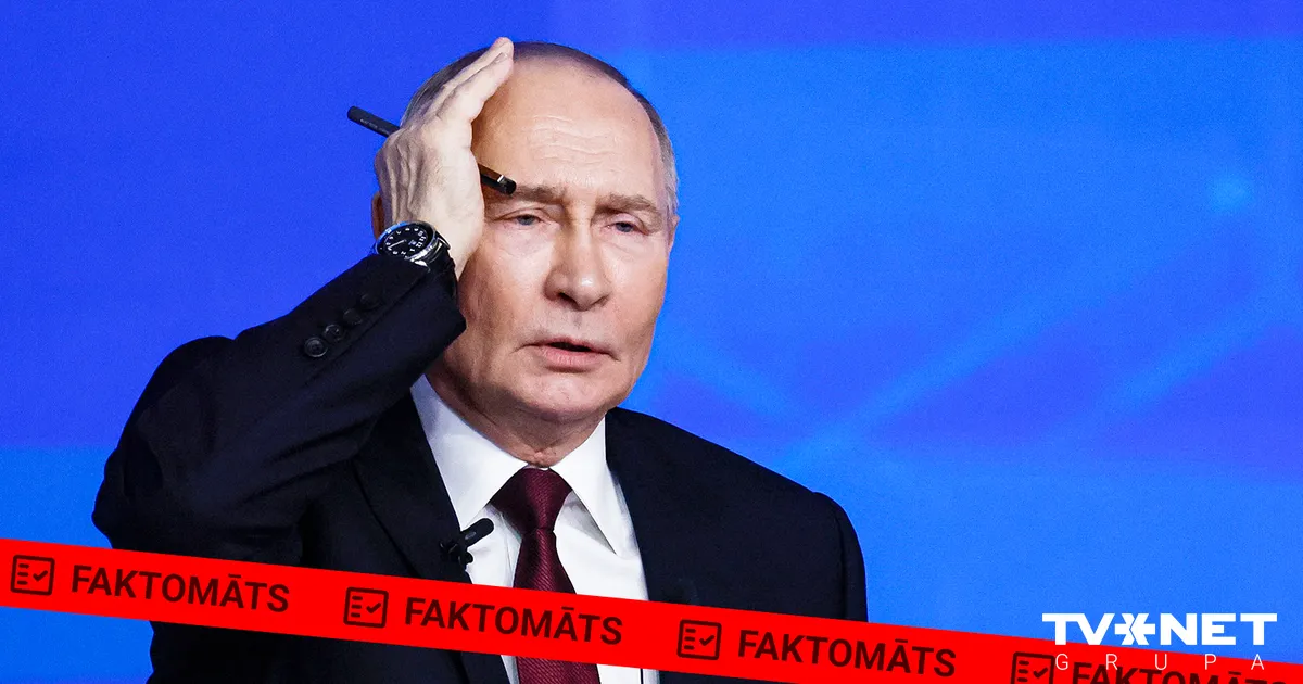 FAKTOMĀTS ⟩ Diktatora Putina melu un viltus ziņu "tiešā līnija"