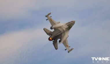 Krievijas dronu uzbrukuma laikā Ukrainai Rumānija paceļ gaisā F-16 iznīcinātājus