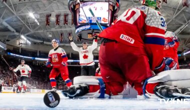 Latvijas U-20 hokejistu pirmā pretiniece Kanāda rezultatīvā mačā uzveic Čehiju