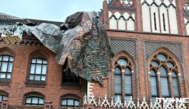 Mākslas akadēmijā pēc stiprā vēja pabeigti neatliekamie drošības darbi