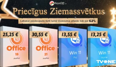 Office 2021 Pro 30,55 € (līdz -90%)