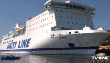 Baltijas jūrā pār pasažieru prāmja "Skania" bortu pārkritis cilvēks