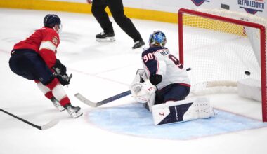 Vārtu birums Floridā - Balinskis un "Panthers" izglābjas pret Merzļikinu