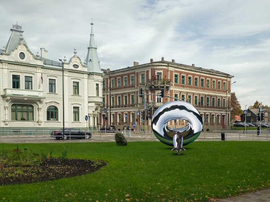 Liepājas dome atbalsta mākslinieka Salmaņa vides objekta izvietošanu pilsētā