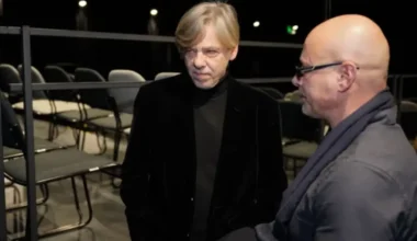 Džilindžera jauniestudējuma "Zvaigznāji" pirmizrādē teātra arkādē: Mirkļi ar aktrisi Lindu Kalniņu