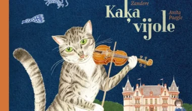 Inese Zandere un Anita Paegle sadarbojas jaunam bērnu dzejas krājumam «Kaķa vijole»