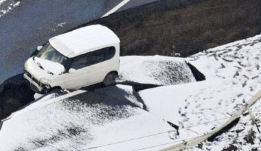 Japānā 7,5 magnitūdu zemestrīcē ievainoti vismaz 30 cilvēki / Diena