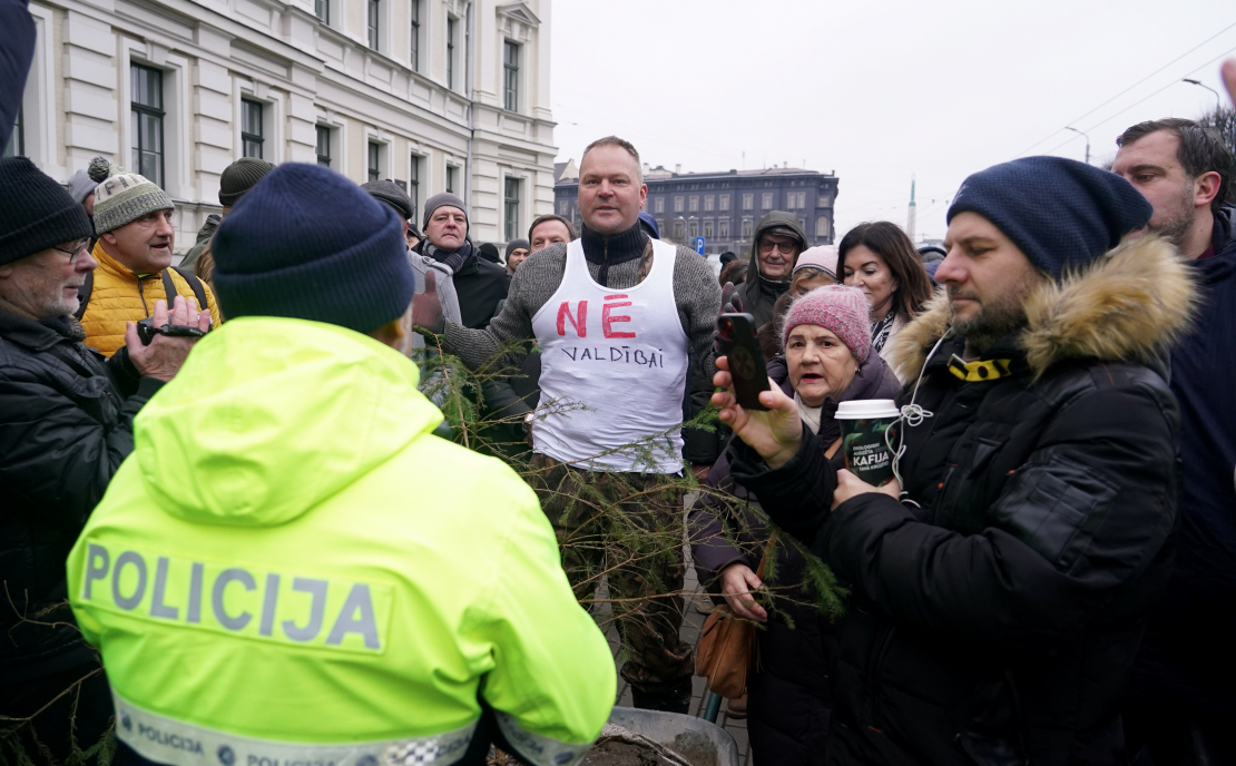 Protests pret autoceļu lietošanas nodevu komercauto līdz 3,5.