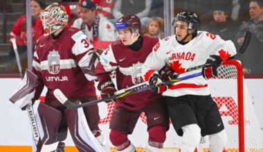 Latvijas U20 izlase izcilā cīņā atņem punktu varenajai Kanādai – Hokejs – Sportacentrs.com