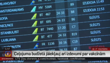 Ceļojuma budžetā jāiekļauj arī izdevumi par vakcīnām / 18.12.2025 / Ieraksts / REplay.lv