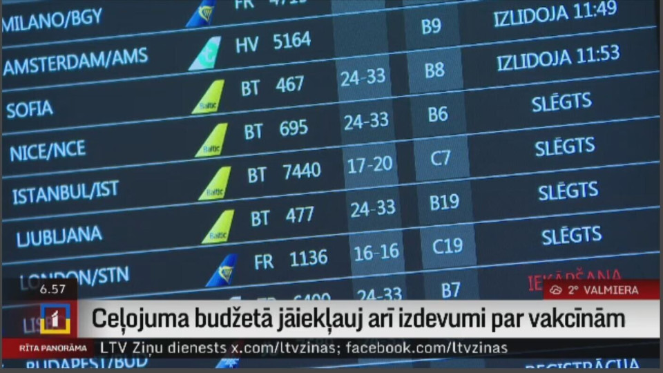 Ceļojuma budžetā jāiekļauj arī izdevumi par vakcīnām / 18.12.2025 / Ieraksts / REplay.lv