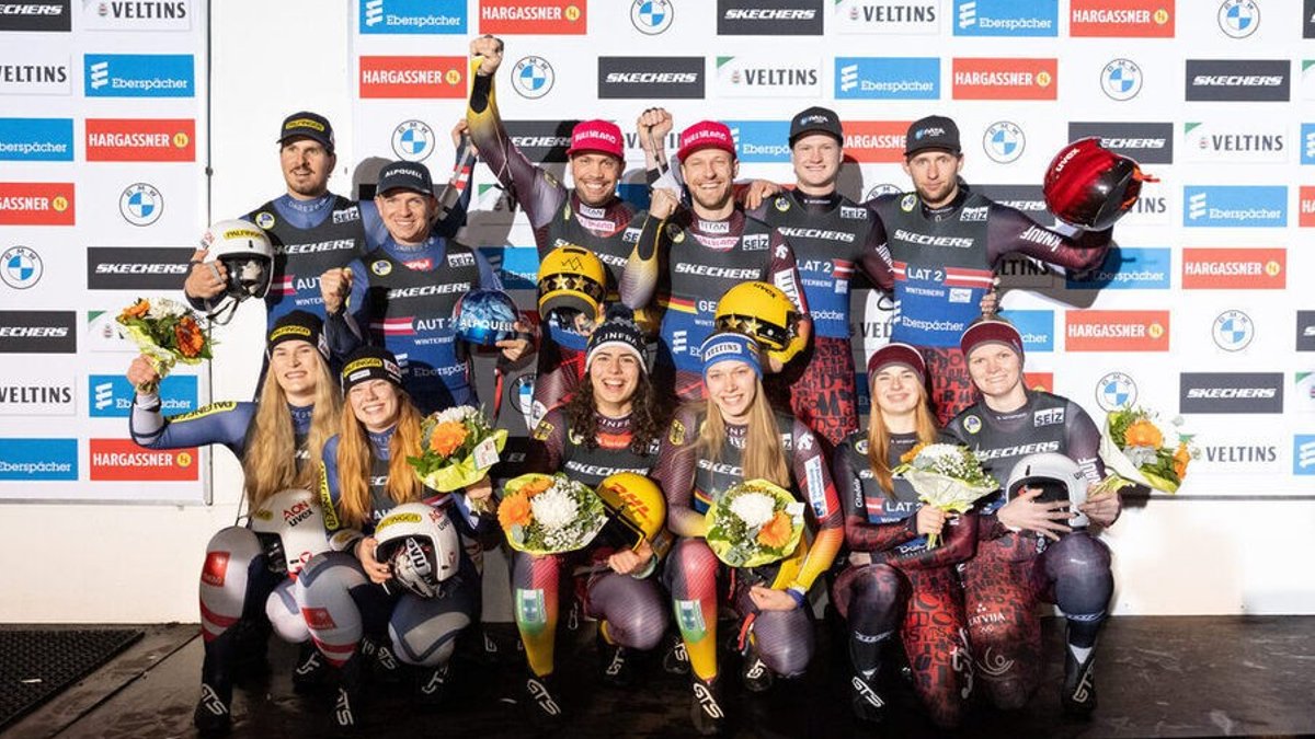 Latvijas kamaniņu braucēji tiek pie medaļas pirmajā dienā Vinterbergā