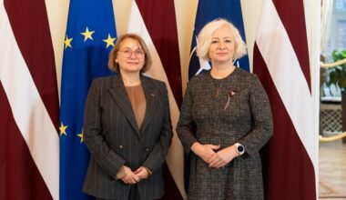 Saeimas priekšsēdētāja Lietuvas vēstniecei: esam tuvi draugi, un mūsu sadarbības potenciāls ne tuvu nav izsmelts