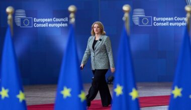 Ministru prezidente E. Siliņa Eiropadomē: esam vienojušies par finansiālu atbalstu Ukrainai turpmākajiem diviem gadiem