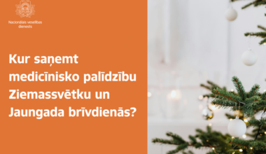 NVD informē par medicīniskās palīdzības saņemšanas iespējām svētku brīvdienās