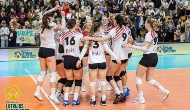 RSU volejbolistes izcīna Latvijas kausu