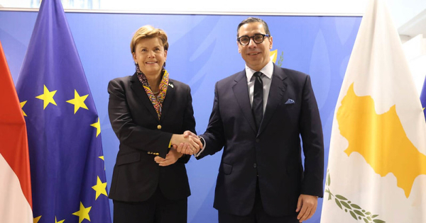 Ārlietu ministre B. Braže Nikosijā: augstu novērtēju, ka atbalstu Ukrainai Kipra izvirzījusi kā vienu no savas prezidentūras ES Padomē prioritātēm