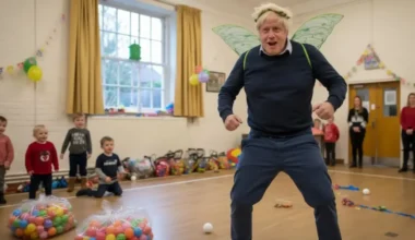 Boriss Džonsons dejojis kā feja savas meitas dzimšanas dienā: video kļuvis par interneta hitu