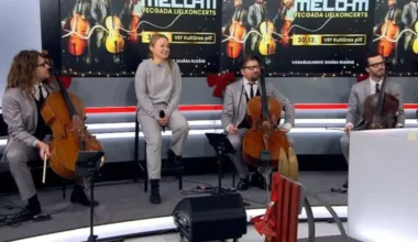 Čellu trio “Melo-M” un Dināra Rudāne gatavojas Vecgada lielkoncertam Rīgā