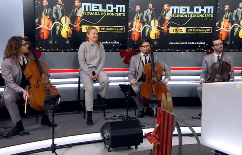 Čellu trio “Melo-M” un Dināra Rudāne gatavojas Vecgada lielkoncertam Rīgā