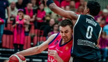 Dinozauri valda: "Rīgas Zeļļi" Rīgas derbijā pārspēj "VEF Rīga", sasniedzot 14. panākumu sēriju Optibet LBL