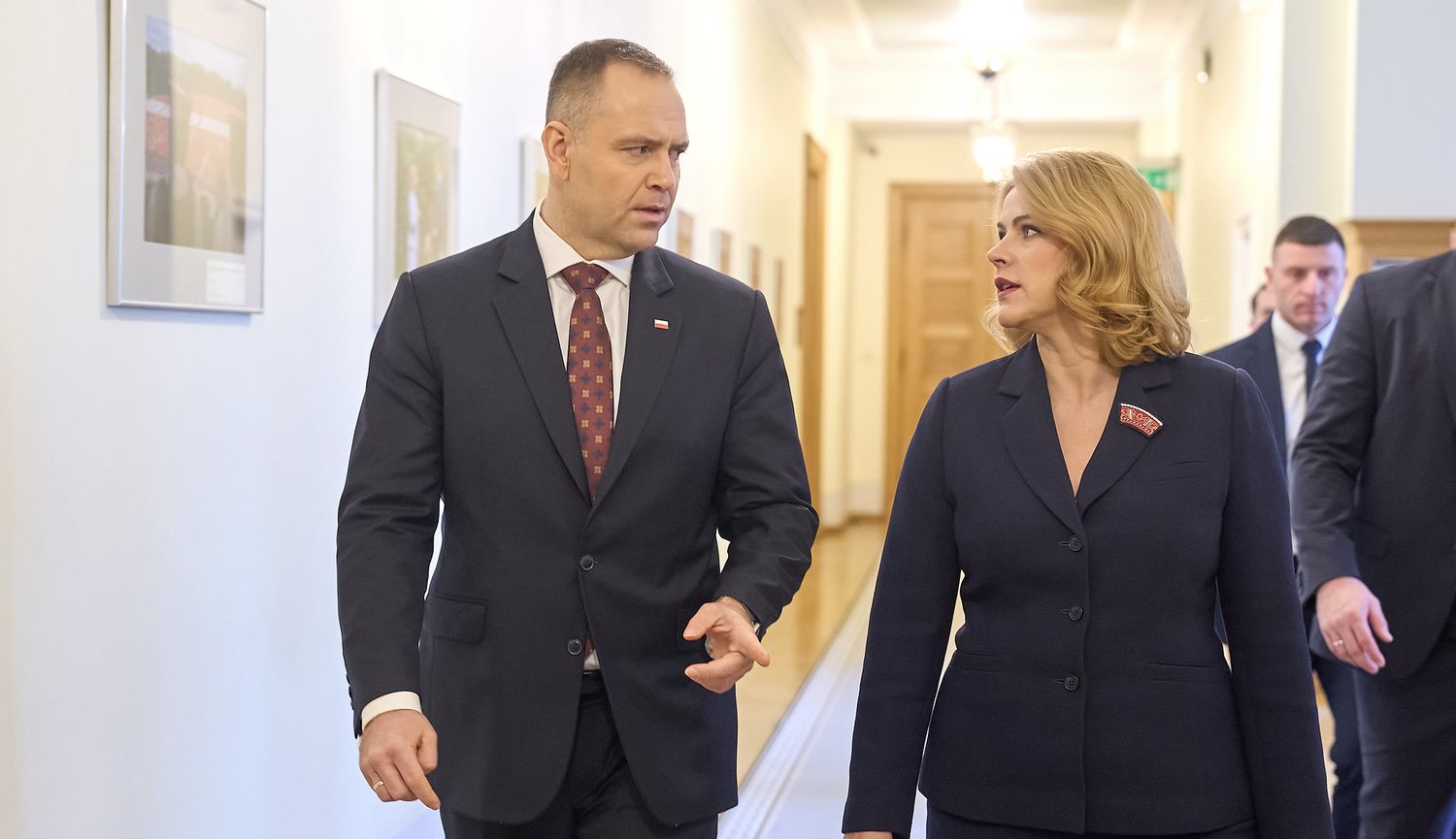 Ministru prezidente Evika Siliņa tiekas ar Polijas prezidentu Karolu Navrocki