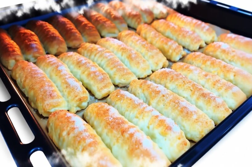 Pilns šķīvis maiguma pie tējas – gardās biezpiena trubiņas, kas kūst mutē