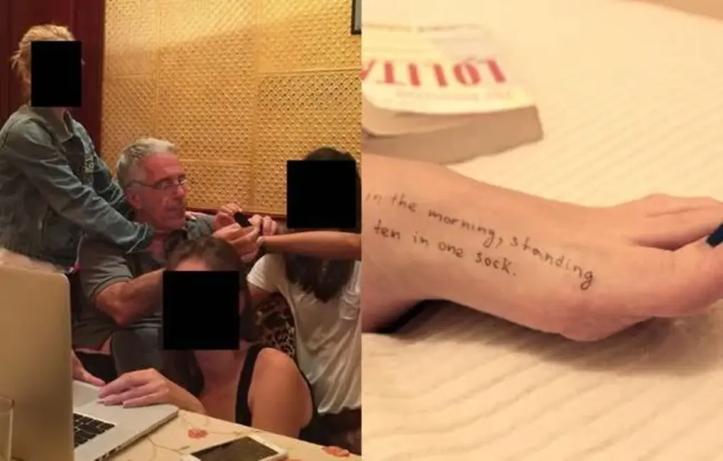 Jauni attēli un noslēpumaina īsziņa Džefrija Epstīna skandālā atklāj jaunus jautājumus