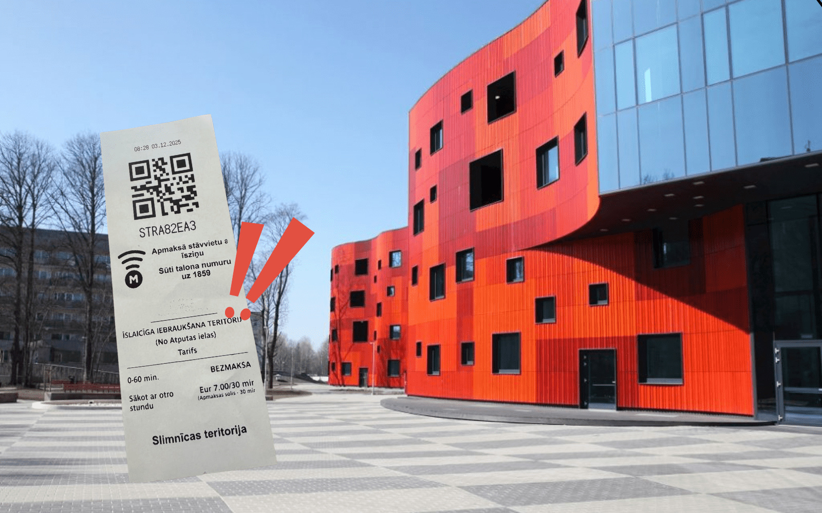 “Nespēju izskaidrot, cik pazemota jūtos…” Stradiņa slimnīcas paciente milzīgo maksu par autostāvvietu uzskata par necilvēcīgu