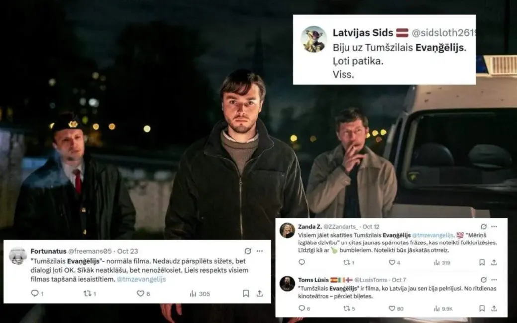 Latviešu filmai "Tumšzilais evaņģēlijs" – atšķirīgas skatītāju un kritiķu atsauksmes internetā