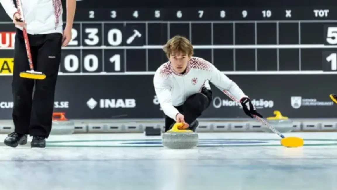 Latvijas Junioru Kērlinga Izlase Ar Trešo Uzvaru Nostiprinās Pasaules B Divīzijas Turnīrā Somijā