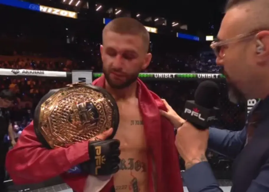 Latvijas MMA zvaigzne Aleksandrs Čižovs triumfē "PFL Europe" turnīrā Lionā